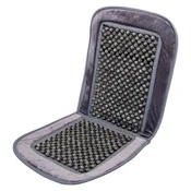 Beaded Seat Cover with Trim (Grey)