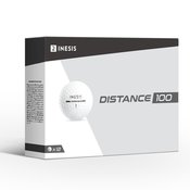 Bele žogice za golf DISTANCE 100 (12 kosov)