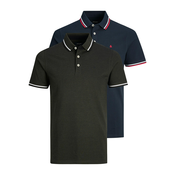JACK & JONES Majica PAULOS, modra, zelena