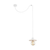 Argon 3834 - Luster na sajli CORSO 1xE27/15W/230V beli