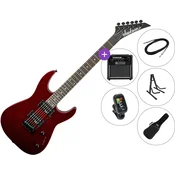 Jackson JS12 Dinky AH SET 2 Metallic Red Elektricna gitara