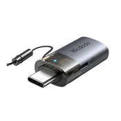 Mcdodo MCDODO USB-A NA USB-C ADAPTER 512GB TF KARTIČNI BRALNIK OTG LED