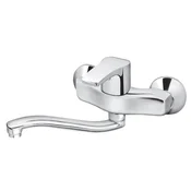 Slavina-baterija zidna za sudoperu-lavabo izliv S 200mm Cubo ROSAN
