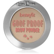 Benefit Goof Proof Brow Powder puder za obrvi odtenek 1 Cool Light Blonde 1,9 g