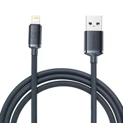 Polnilni in podatkovni USB-A v Lightning kabel Baseus Crystal Shine - 2.4A - 480Mbps - 2m - black