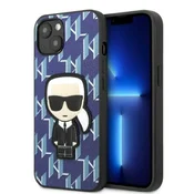 Karl Lagerfeld Monogram Ikonik Patch ovitek za iPhone 13 (6.1) - moder