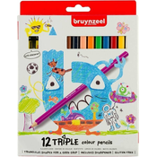 Bruynzeel Kids Triple barvica 12 set