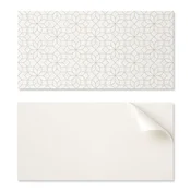 shumee Samolepilna plošča z grafiko za jedilnico PVC 100x50 cm geometrijski cvetlični vzorec