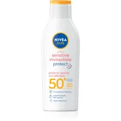 NIVEA SUN Sensitive Immediate losjon za sončenje za občutljivo kožo SPF 50+ 200 ml