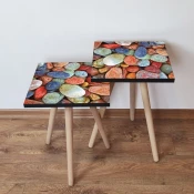 Hanah Home Set klub stocica 2Shp17, 2 komada, Šareni