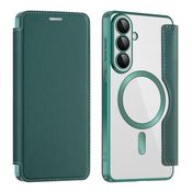 Torbica SmartMag Book s MagSafe tehnologijom i RFID novcanikom za Samsung Galaxy S26 - green
