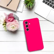 Infostyle Silikonski ovitek Premium za Samsung Galaxy A15 Živo roza/Silikon