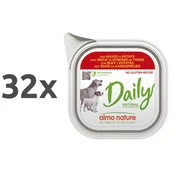 Almo Nature Daily - govedina in krompir - 100 g 32 x 100 g