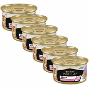 PRO PLAN CAT DELICATE koščki v pašteti Puran 6 x 85 g