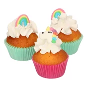 Funcakes Sladkorna dekoracija - Samorog in mavrica 12 kos