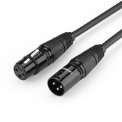 NEW Avdio kabel podaljšek za mikrofon XLR 3 m črn