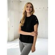 Sinsay - Bluza sa ukrasnim dugmadima - crno