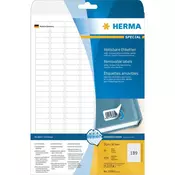 Herma Etikete Herma Movables 10001 ( 25.4 mm x 10 mm ),bele, 4725 kosov, Wiederablösbar