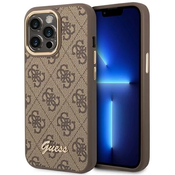 Guess GUHCP14XHG4SHW iPhone 14 Pro Max 6,7 brown hard case 4G Vintage Gold Logo (GUHCP14XHG4SHW)