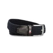 TOMMY HILFIGER Pas New Adan  temno modra / temno rjava