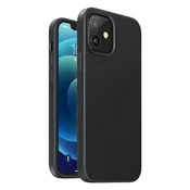 shumee Fleksibilen silikonski ovitek za iPhone 12 mini Protective Silicone Case črn