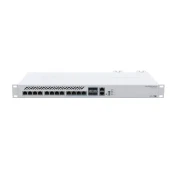 Mikrotik CRS312-4C+8XG-RM Switch 12xLAN port, 1x10/100Mbit LAN, 8xGigabit LAN, 4x10GB/s LAN,