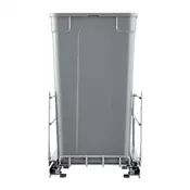 VEVOR Vlečni dvojni smetnjak 27 QT podgradni zabojnik za odpadke 56x29x485 cm siva