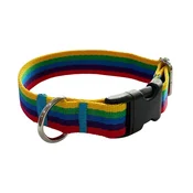 Ovratnica za psa 2 cm z nastavljivo zaponko v mavričnem odtenku Ovratnica za psa 2 cm z nastavljivo zaponko v mavričnem odtenku XS: 20-28 cm