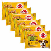 Pedigree Mixed izbor hran z zelenjavo v soku 6x(4x100 g)