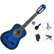 Pasadena PC-10-1/2 Premium SET Blue Burst Polovična klasična kitara za otroke