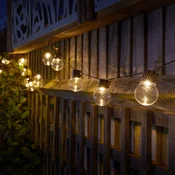 SMART GARDEN LED-sončna svetlobna veriga GloBulb, 20-žarilna, IP44 - jasno - Plastika