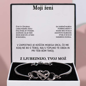 Moji ženi - Zapestnica Vedno v tvojem srcu“ - STELLA_HEARTBRACELET