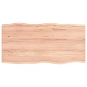 Stolna ploca svjetlosmeda 80 x 40 x 2 cm od obradene hrastovine