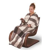 shumee Super Quilt - odeja iz flisa z zadrgo, pončo