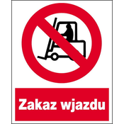 shumee Znak ZZO-4 Varnost in zdravje pri delu Prepovedan vstop viličarjem