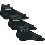 Reebok Active Core Ankle 3 Pack, Black - XL