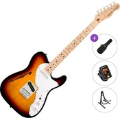 Fender Squier Affinity Series Telecaster Thinline MN Basic SET 3-Color Sunburst Elektricna gitara