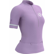 Compressport Trail Postural SS Top W Lupine/White M Majica za trcanje s kratkim rukavom