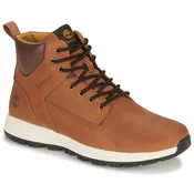 Timberland za moške. TB0A2H7QF131 Killington Trekker rjavi usnjeni čevlji z vezalkami (42), Rjava, Ravna stran, Čipke, Prilož