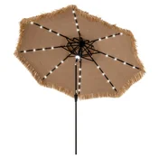 COSTWAY Vrtni dežnik v havajskem slogu 313 cm Parasol z LED osvetlitvijo, (5000234341)