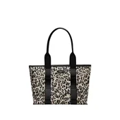 Lancel Nakupovalna torba Lancel Sac Cabas M Zippé MISTRAL Rollable MCO Noir črna