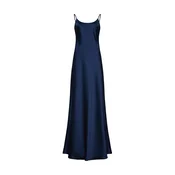 Serena Silueta Obleka Maxi satin slip dress Serene mornarska
