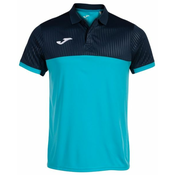 Muški teniski polo Joma Montreal Polo - fluor turquoise/navy