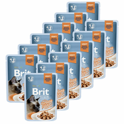 Vrečka BRIT Premium Cat Delicate Fillets in Gravy with Turkey 12x85 g