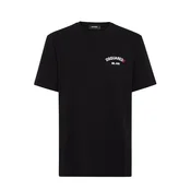 Dsquared2 črna majica s kratkimi rokavi