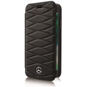 Mercedes - Samsung Galaxy S8 Plus G955 Booklet Case Pattern Line Leather - Black (MEFLBKS8LWHCLBK)