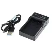 Polnilec za baterijo Canon NB-6L/Samsung SLB-10A/JVC BN-VH105, MicroUSB
