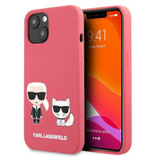 MASKA KARL LAGERFELD KLHCP13MSSKCP IPHONE 13 6,1 HARDCASE PINK SILICONE KARL & CHOUPETTE