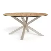 Klubska mizica Norsica 1071 Divji hrast, Siva, 40cm, Steklokeramika, Okrogla