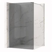Stena za prhanje Rea Flexi Grey/Chrome 80